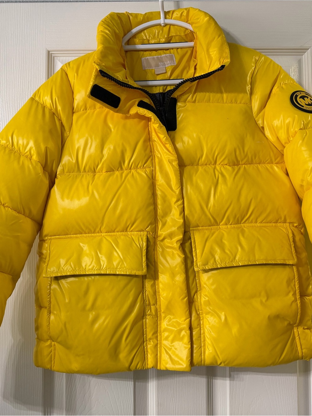 Micheal Kors Bright Yellow Puffer Coat